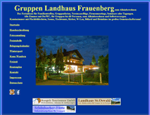 Tablet Screenshot of landhaus-frauenberg.de